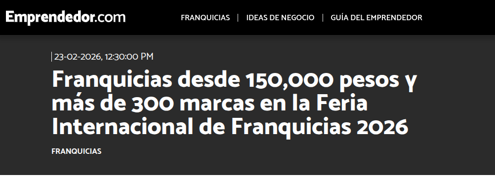 mas-de-300-marcas-en-la-feria-internacional-de-franquicias-2026